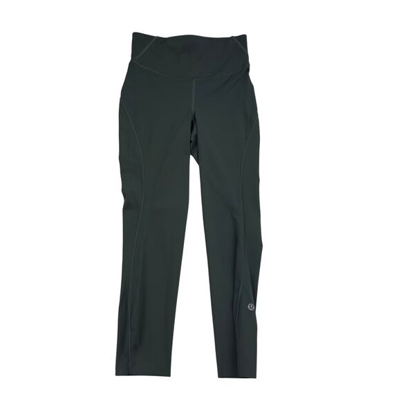 Lululemon Base Pace High-Rise Crop Athleisure Smoked Spruce Women's Size 4 - Picture 2 of 9